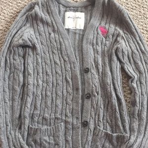 Abercrombie Kids Gray Cardigan